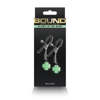 Bound "G4" Glows Nipple Clamps -Gun Metal