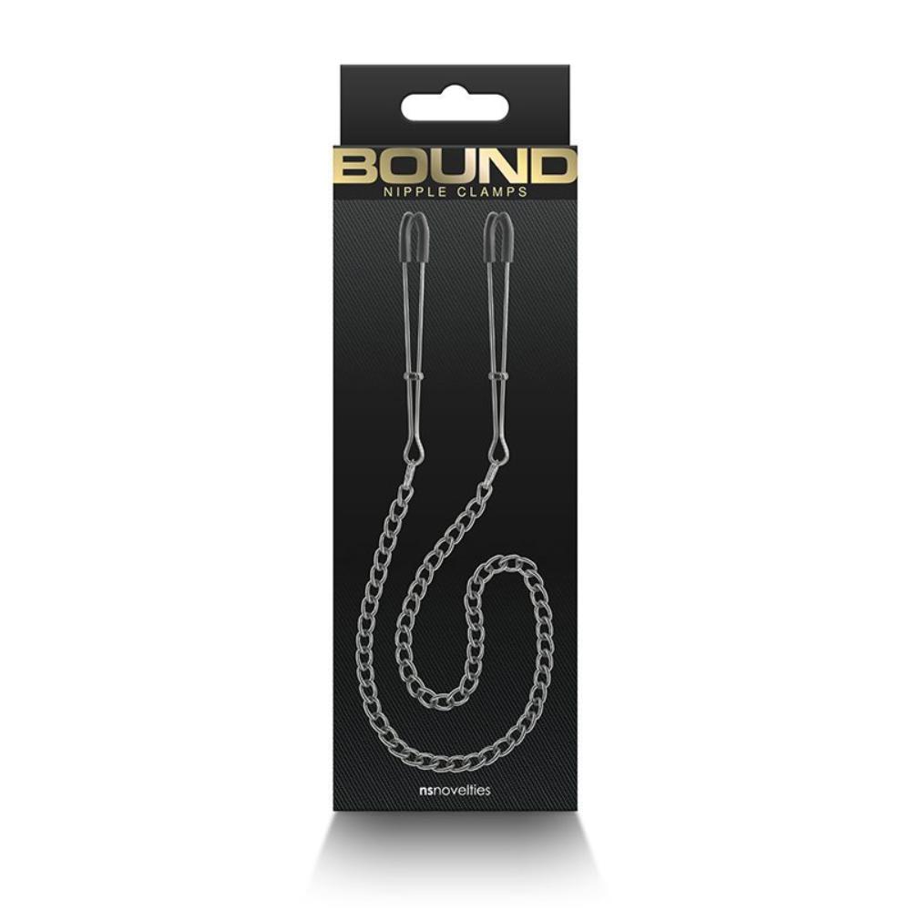 Bound 'DC3' Gun Metal Nipple Clamps