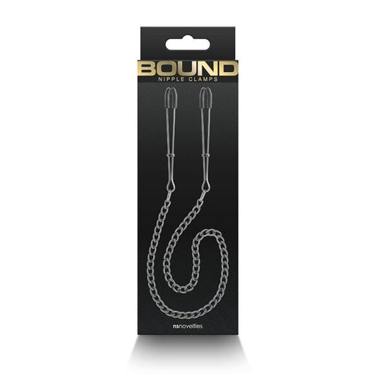 Bound 'DC3' Gun Metal Nipple Clamps