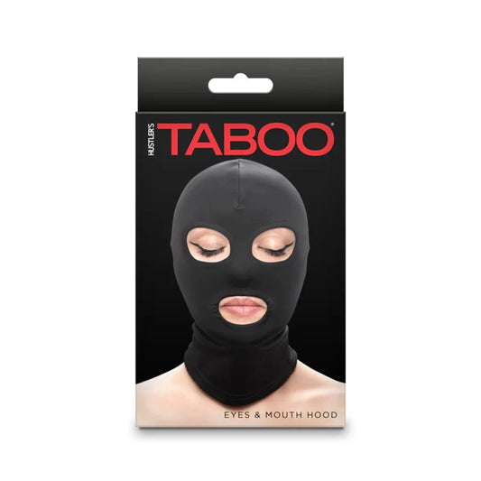 Taboo "Eyes & Mouth" Hood -Black