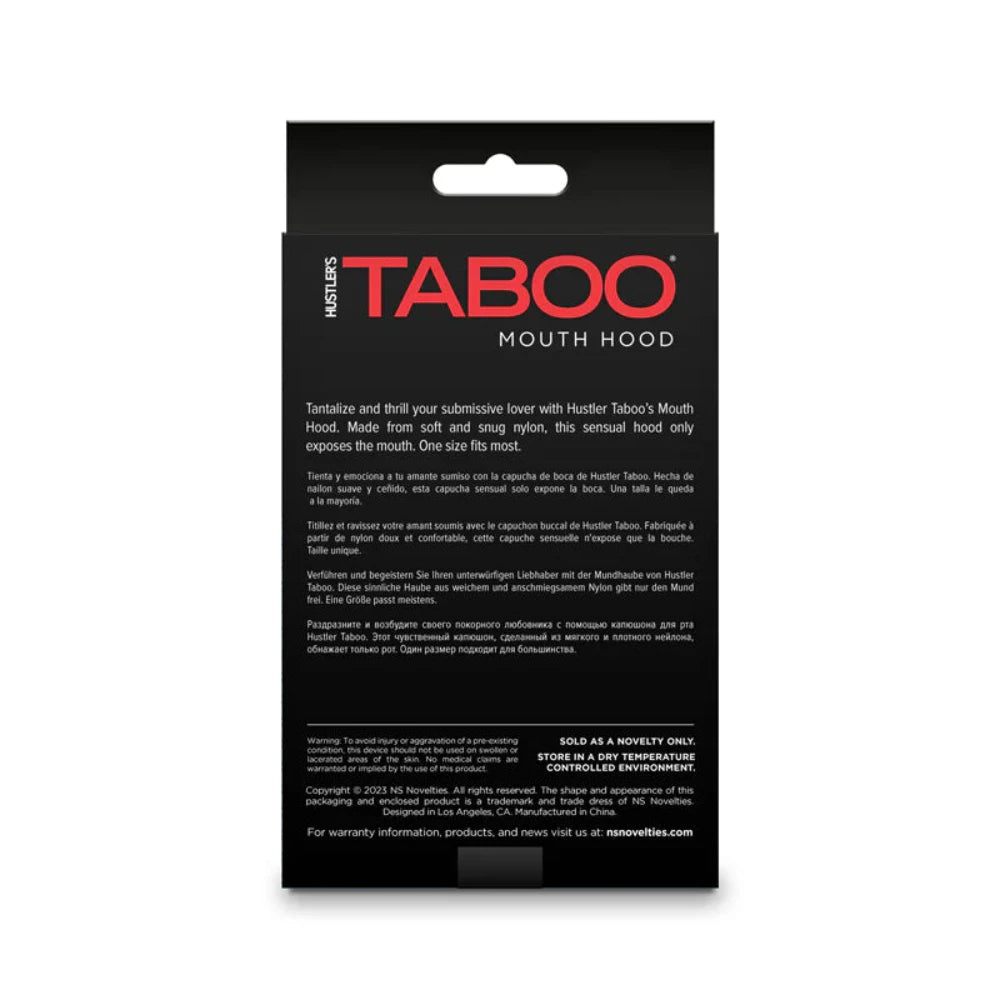 Taboo 'Mouth Hood' -Black