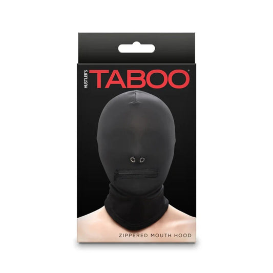 Taboo "Zippered Mouth" Hood -Black