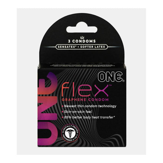 ONE Flex Graphene Condoms -3pk