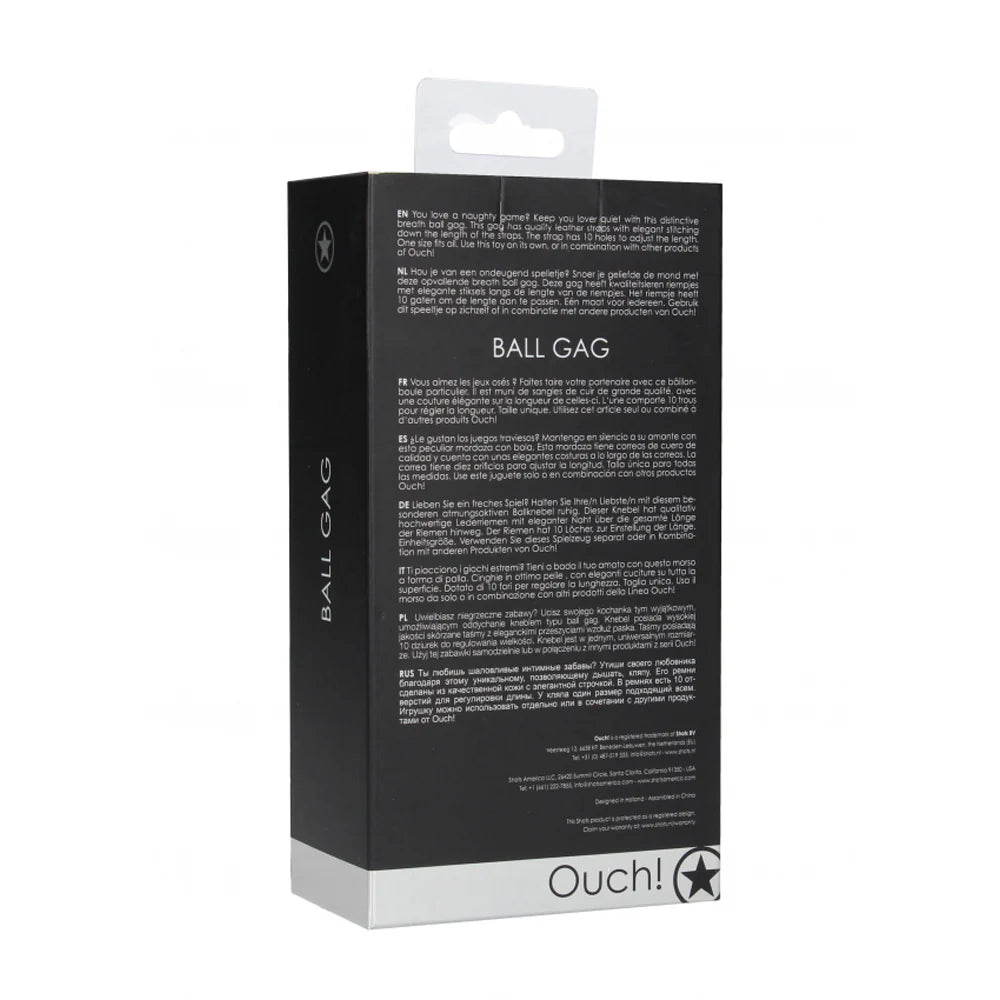 Ouch! Gag Ball -Black