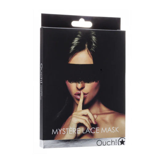 Ouch! Mystère Lace Mask -Black