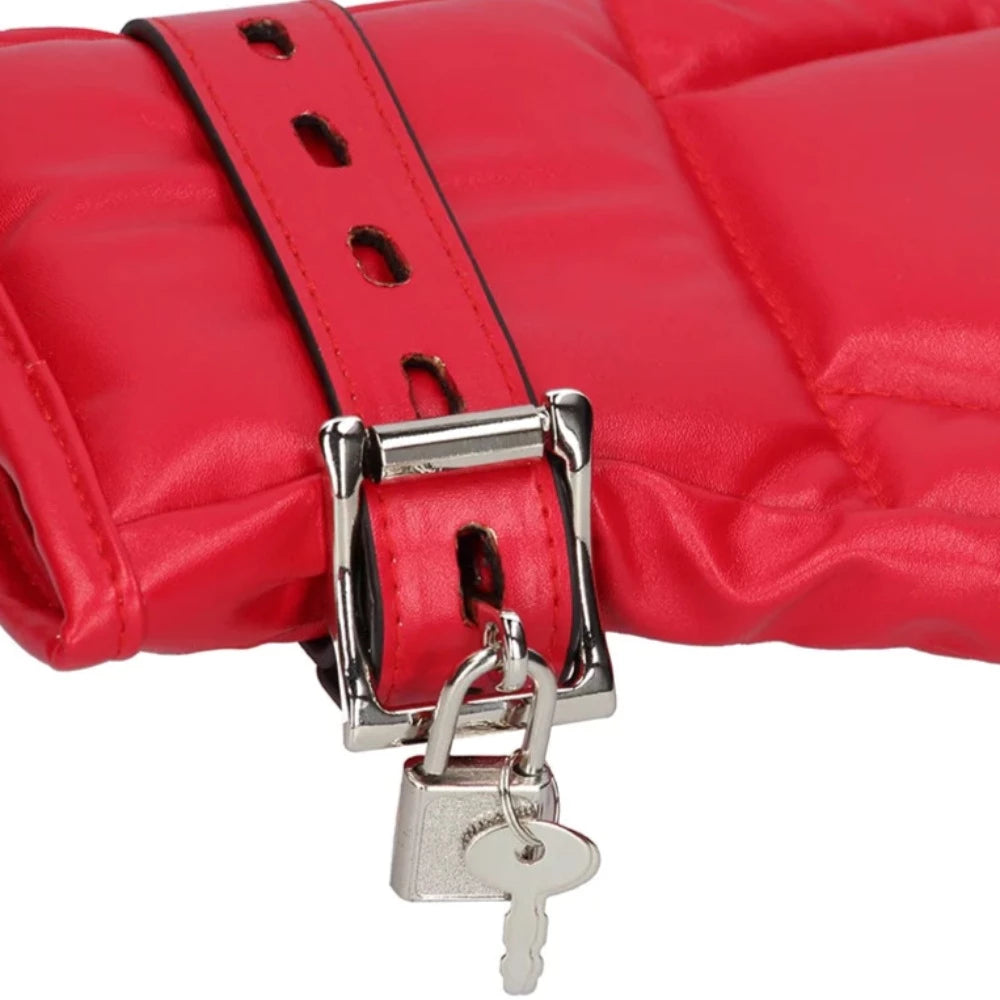 Ouch! Puppy Play "Dog" Mitts -Red