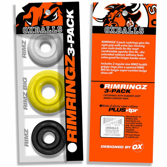 Oxballs Rimringz Cockring 3-Pack Shockwave