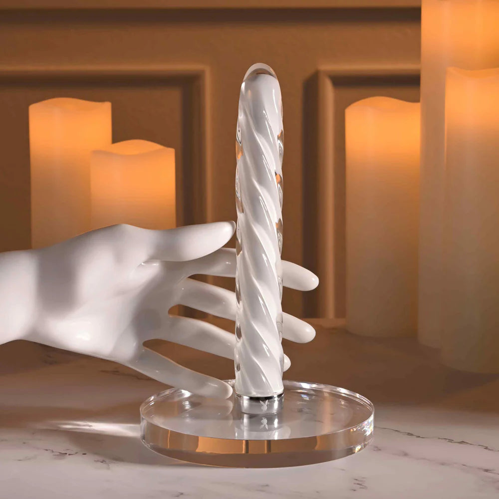 Playboy 'In A Twist' Glass Vibe