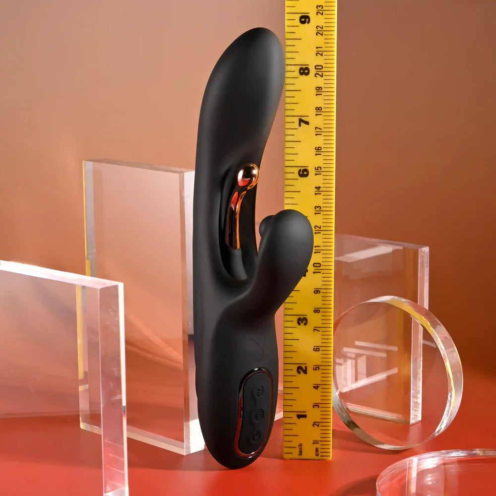 Playboy 'Aureus' Rabbit Vibe -Black