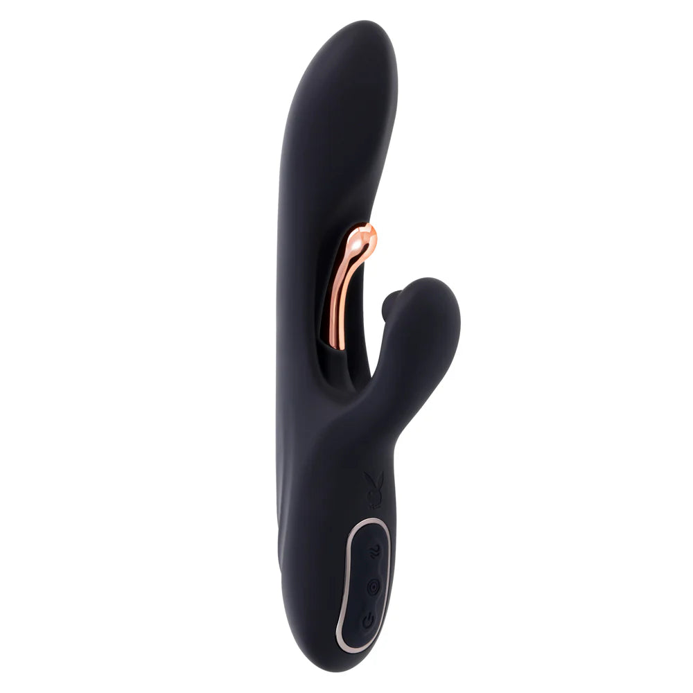 Playboy 'Aureus' Rabbit Vibe -Black