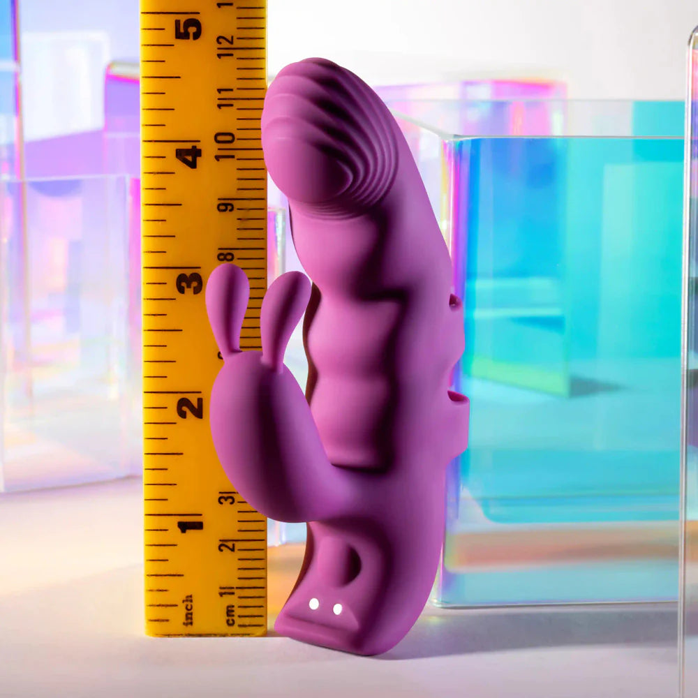 Playboy 'Lend a Hand' Finger Rabbit -Purple