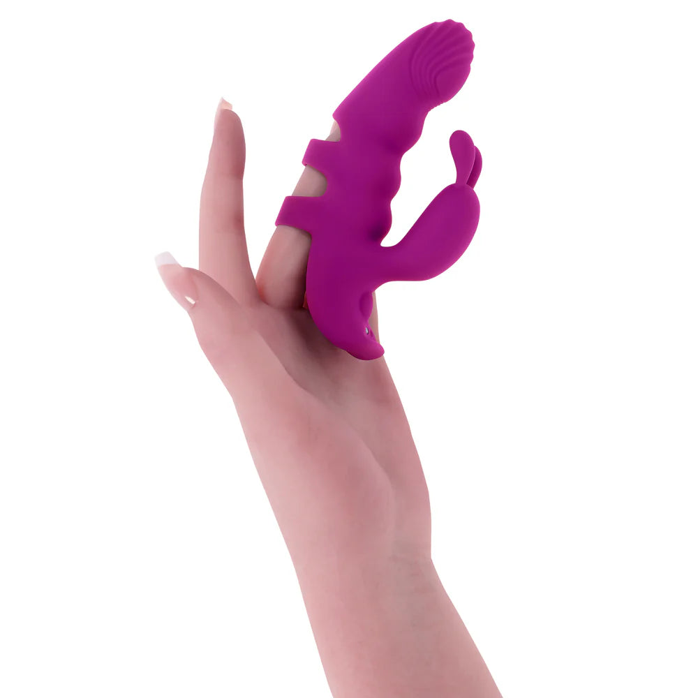 Playboy 'Lend a Hand' Finger Rabbit -Purple