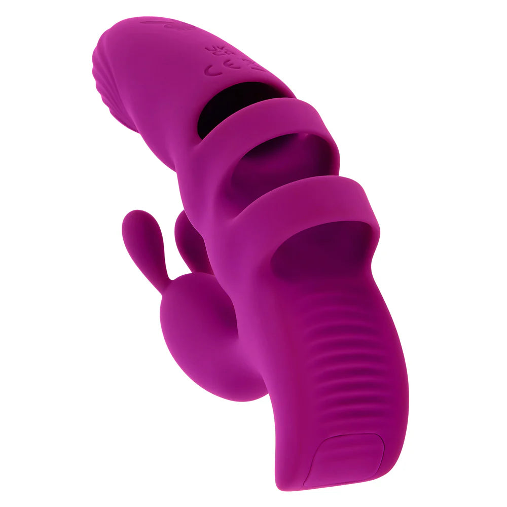 Playboy 'Lend a Hand' Finger Rabbit -Purple