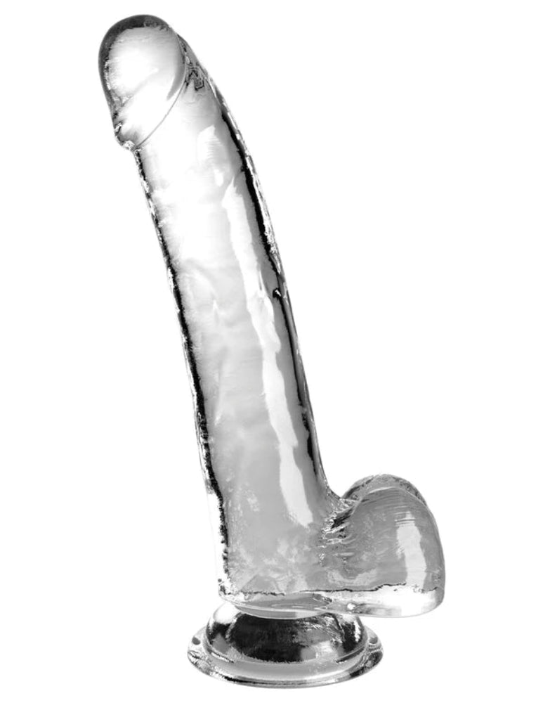 King Cock Clear 9" with Balls