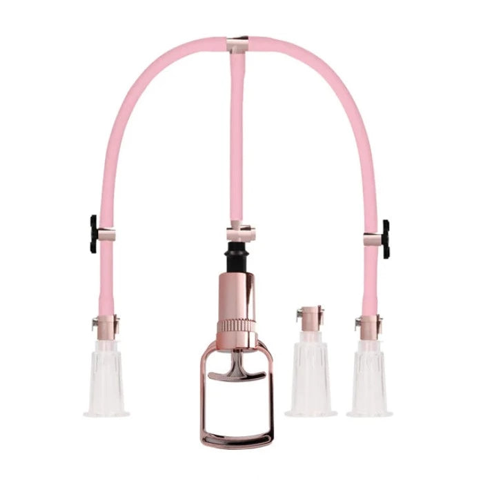 Pumped Clitoral & Nipple Pump Set -Rose Gold