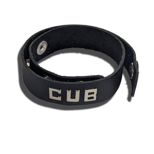 Leather Wordband Collar - Cub