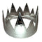 Party Crown Faux Leather - Silver Mirror