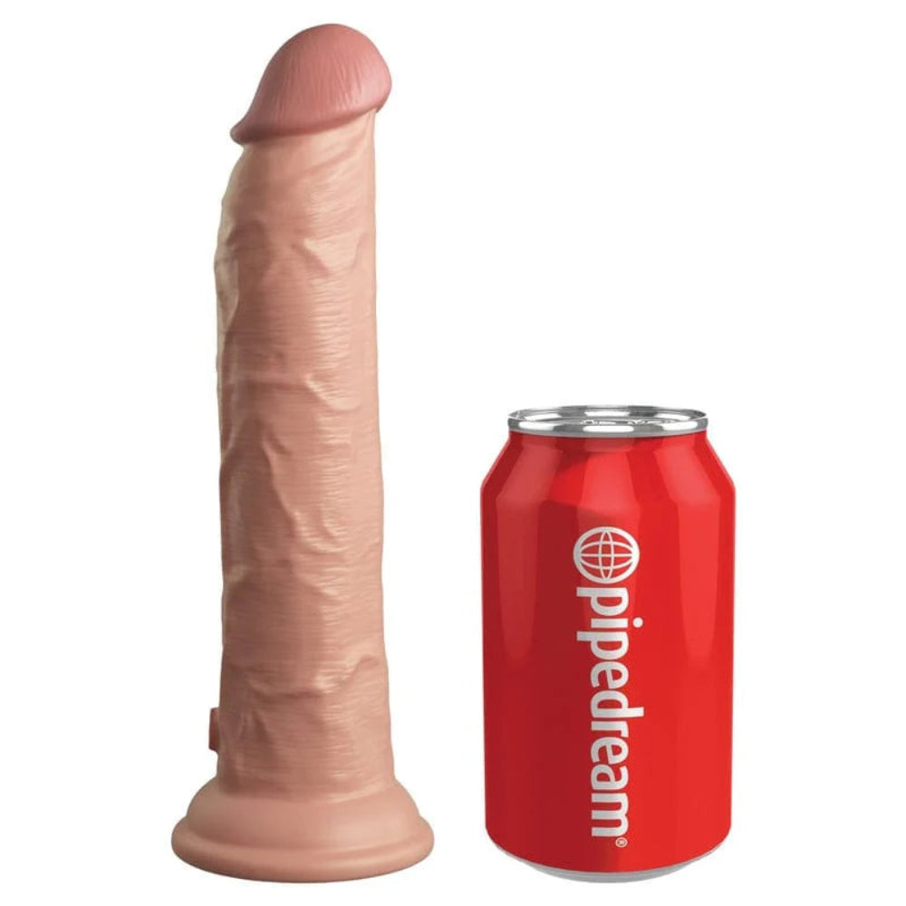 King Cock Elite 9” Vibrating Cock -Light