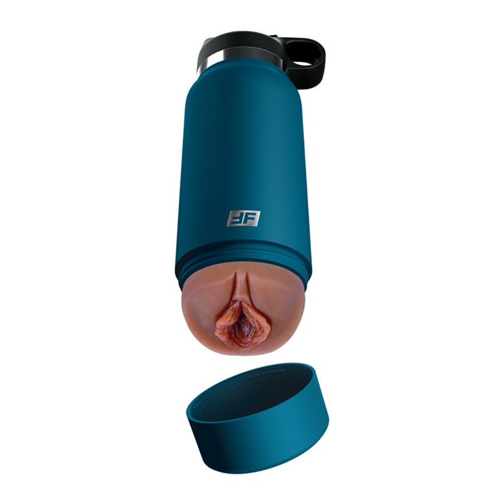 PDX Plus Fuck Flask Private Pleaser -Blue Bottle Brown