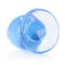 RealRock 3.5" Clear Anal Plug -Blue