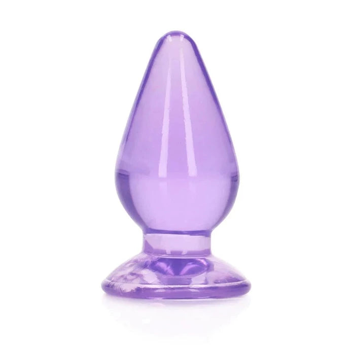 RealRock 4.5" Clear Anal Plug -Purple