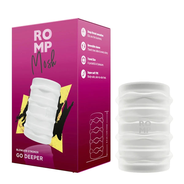 ROMP 'Mosh' Blow Job Stroker -Frost