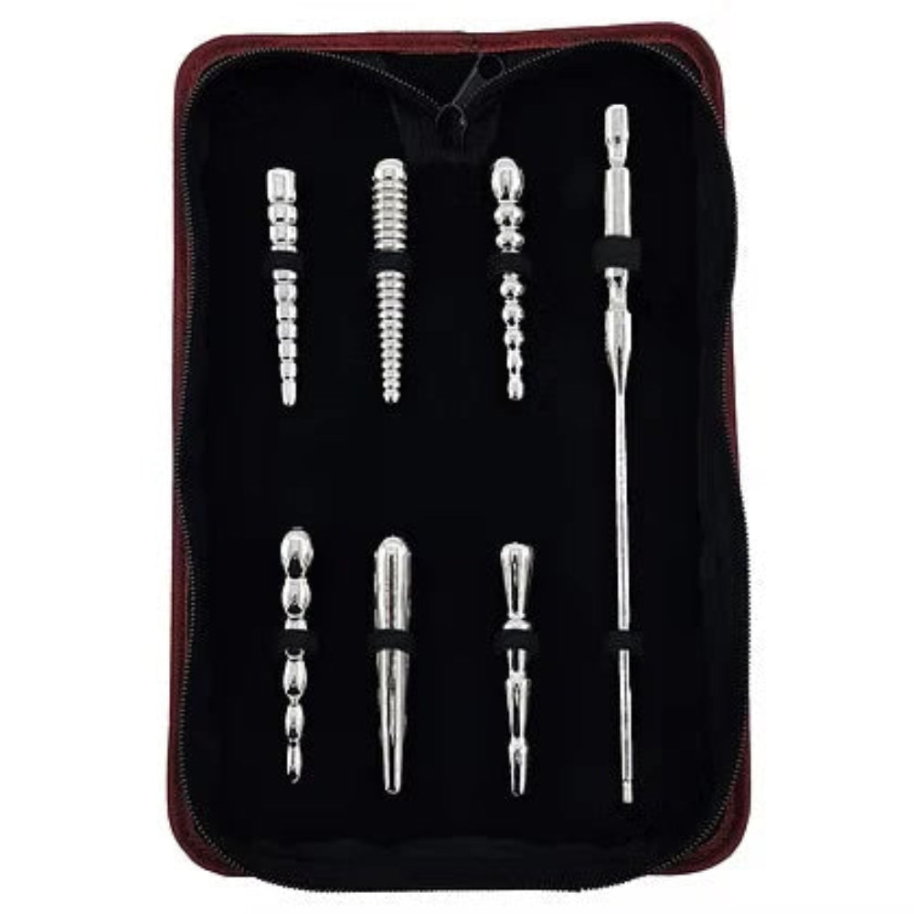 Rouge Stainless Steel 6 pc Penis Plug Set w/ Handle