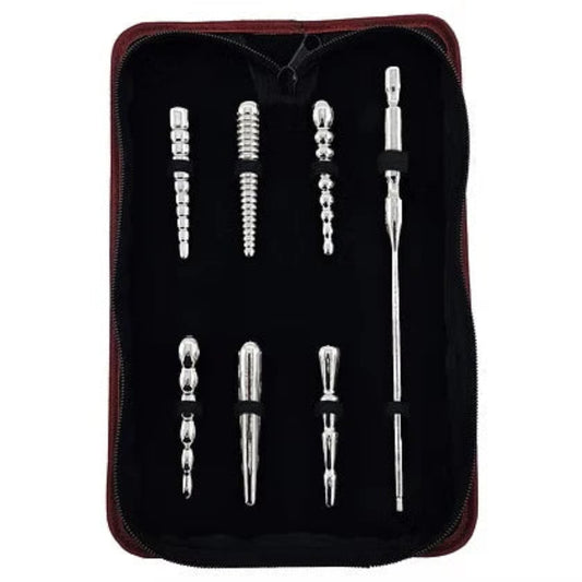 Rouge Stainless Steel 6 pc Penis Plug Set w/ Handle