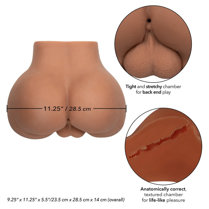 Stroke It Bottom Banger masturbator, brown