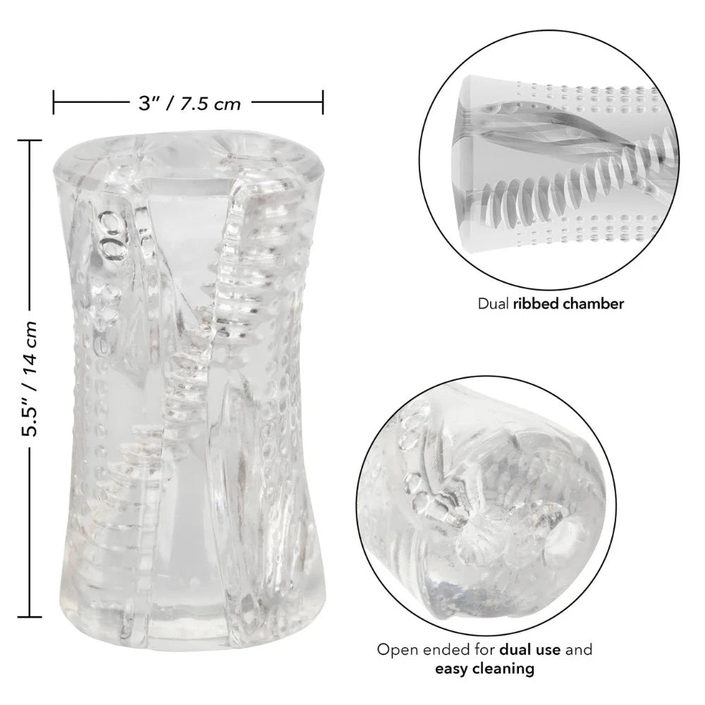 Cyclone Dual Ribbed "Frotting" Stroker