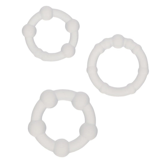 Alpha Liquid Silicone Beaded Cock Rings