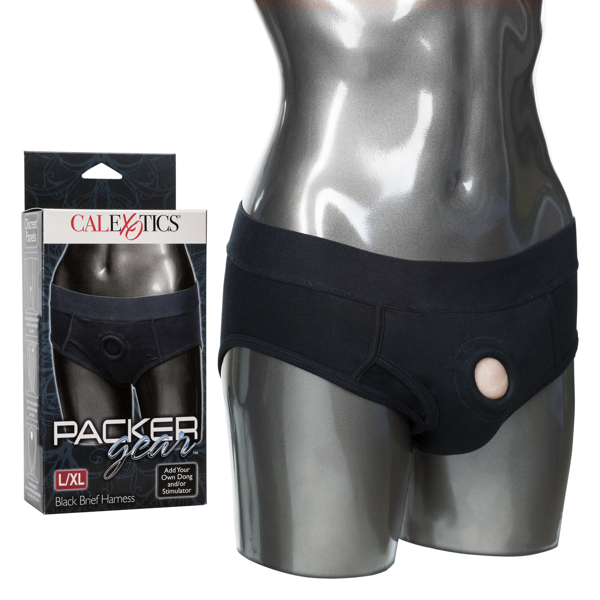 CalExotics Packer Gear Brief Harness, Black, with box