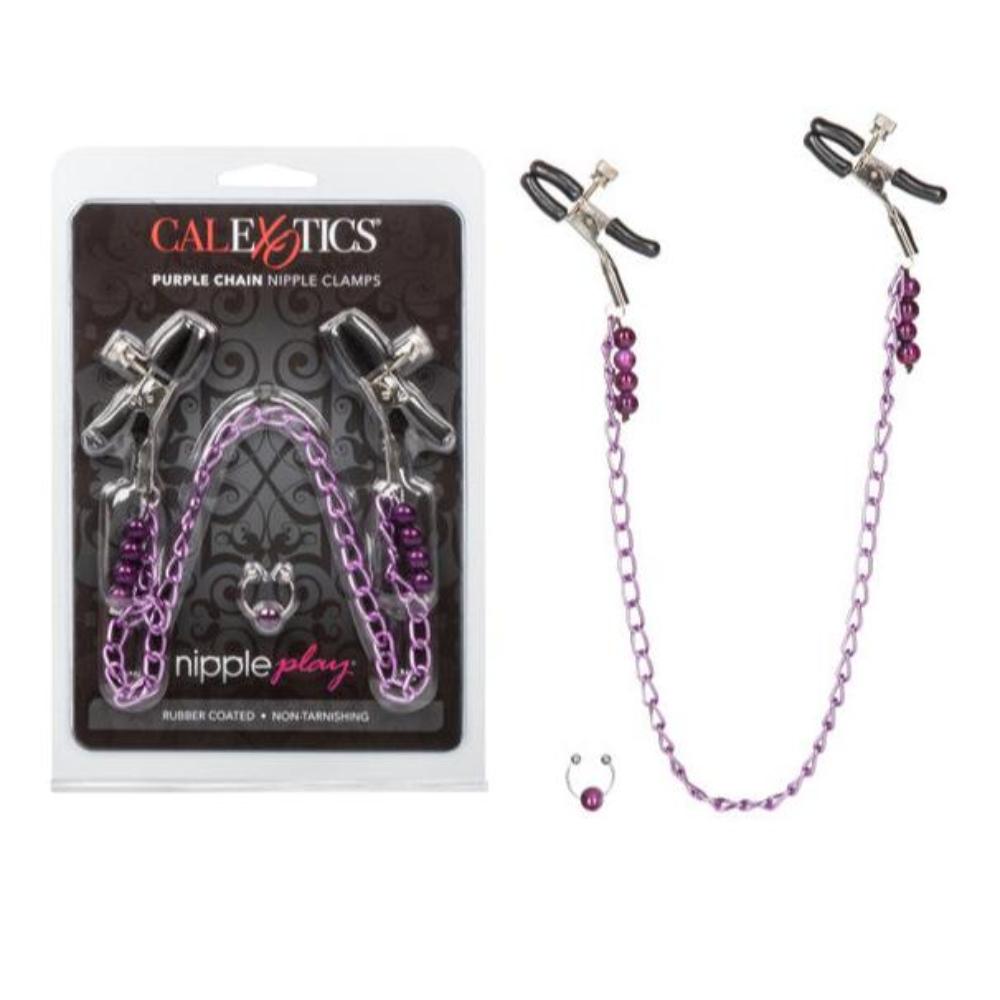 Calex Nipple Play "Purple Chain" Nipple Clamps