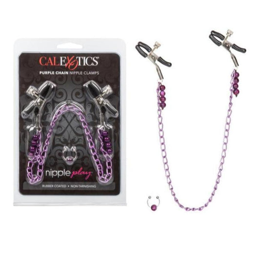 Calex Nipple Play "Purple Chain" Nipple Clamps