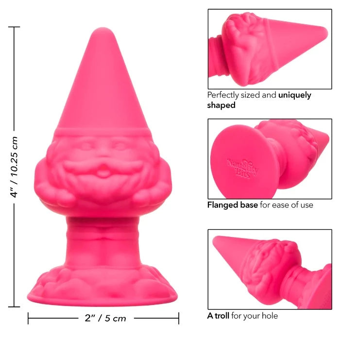 Naughty Bits Anal "Gnome" Butt Plug -Pink
