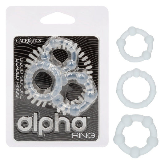 Alpha Liquid Silicone Beaded Cock Rings