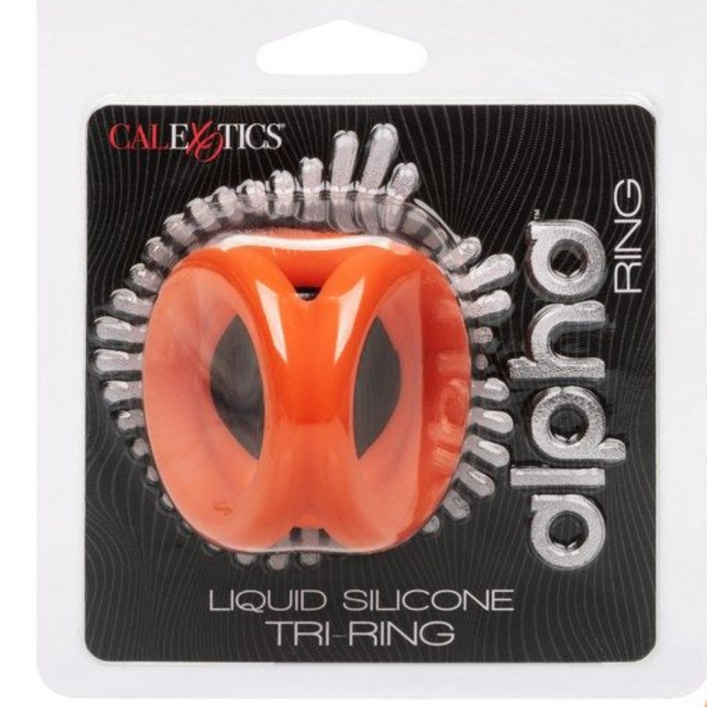 Alpha Liquid Silicone 'Tri-Ring' -Orange