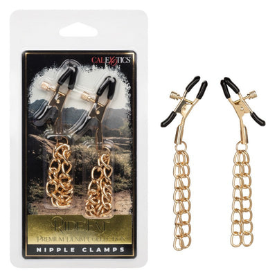 CALEX Ride ‘Em Denim Nipple Clamps