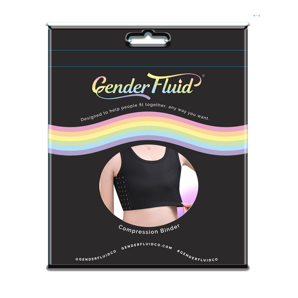 Gender Fluid Chest Binder Black - Medium