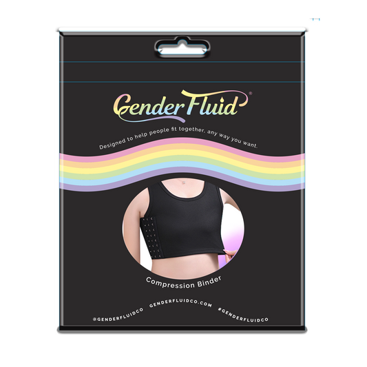 Gender Fluid Chest Binder, Black