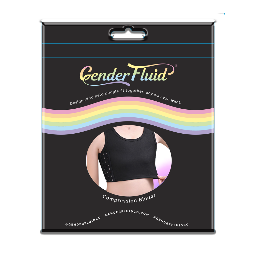 Gender Fluid Chest Binder Black - Large