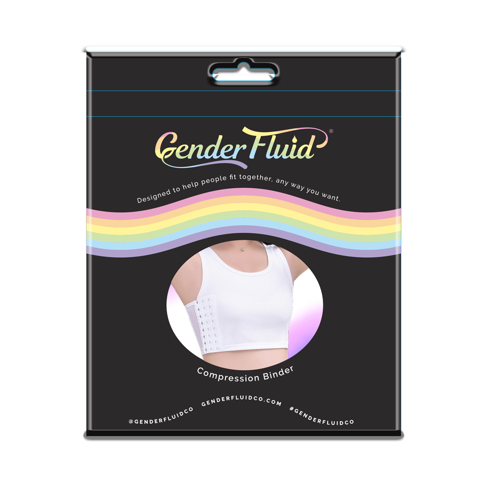 Gender Fluid Chest Binder - White