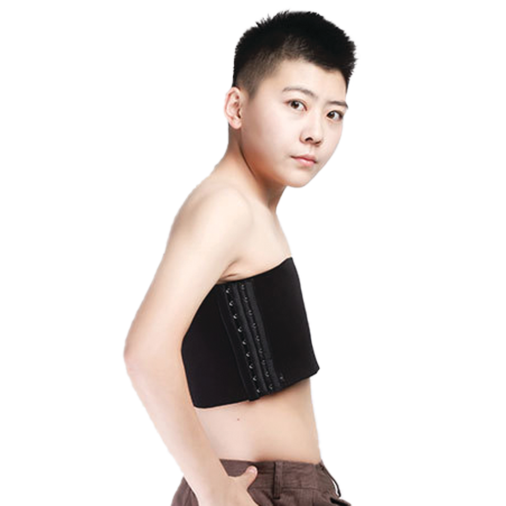 GF Strapless Chest Binder - Black Large