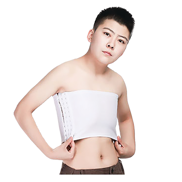 GF Strapless Chest Binder - White 3XL