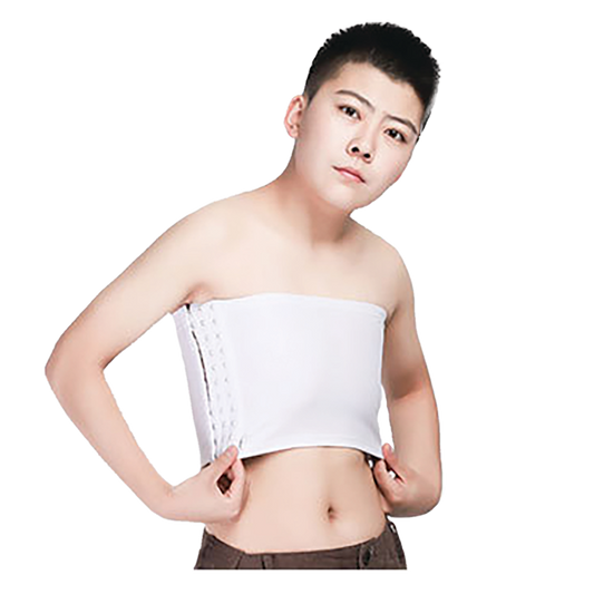 GF Strapless Chest Binder - White