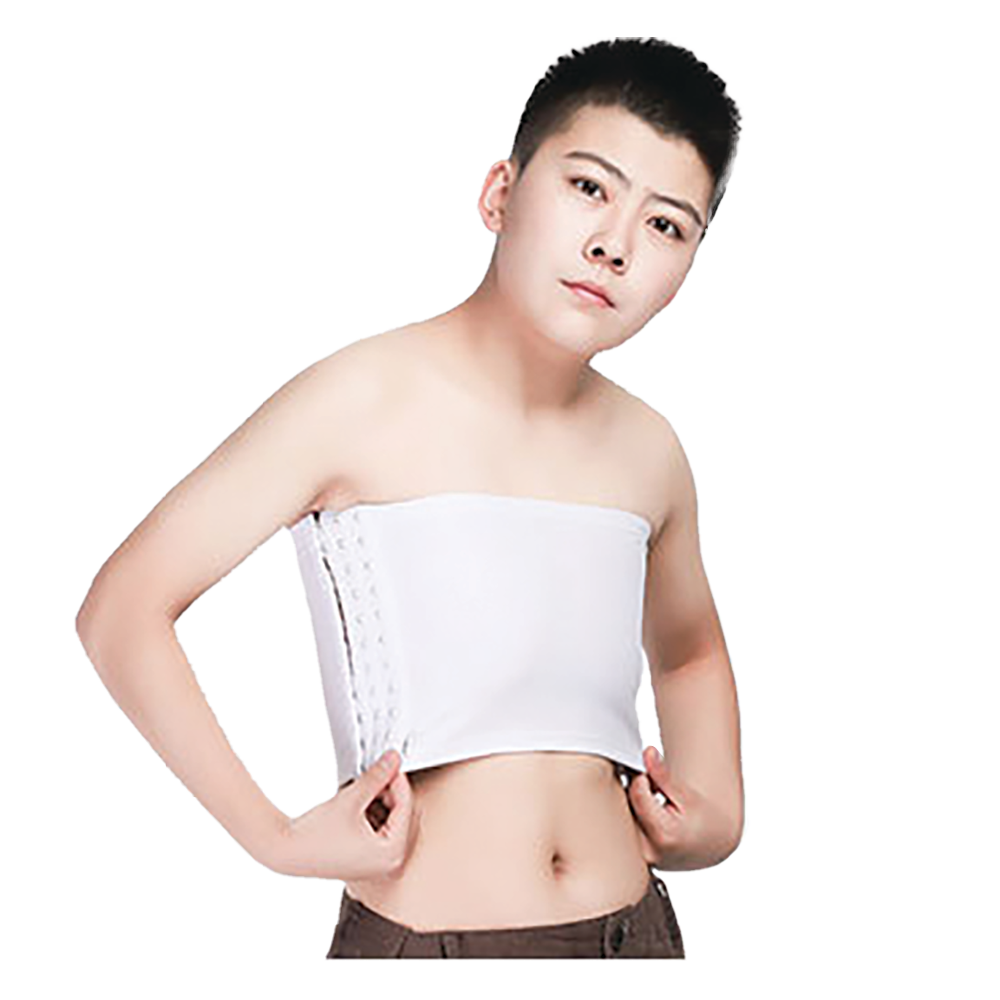 GF Strapless Chest Binder - White