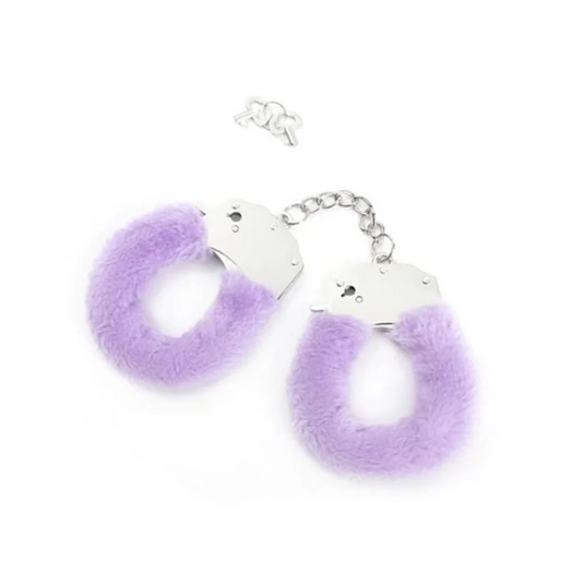 Hello Sexy Fuzzy Wrist Cuffs -Lilac