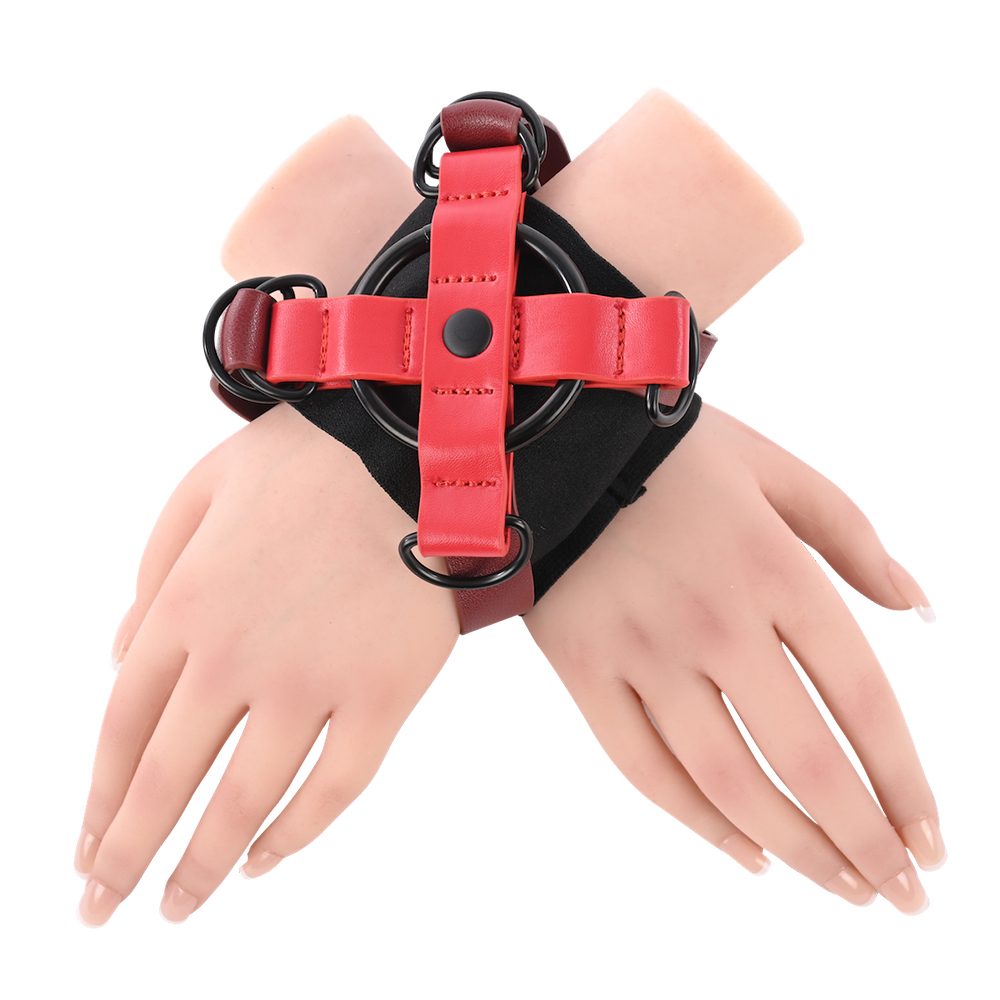 S&M Ex’s & Oh’s Cross Wrist Cuffs
