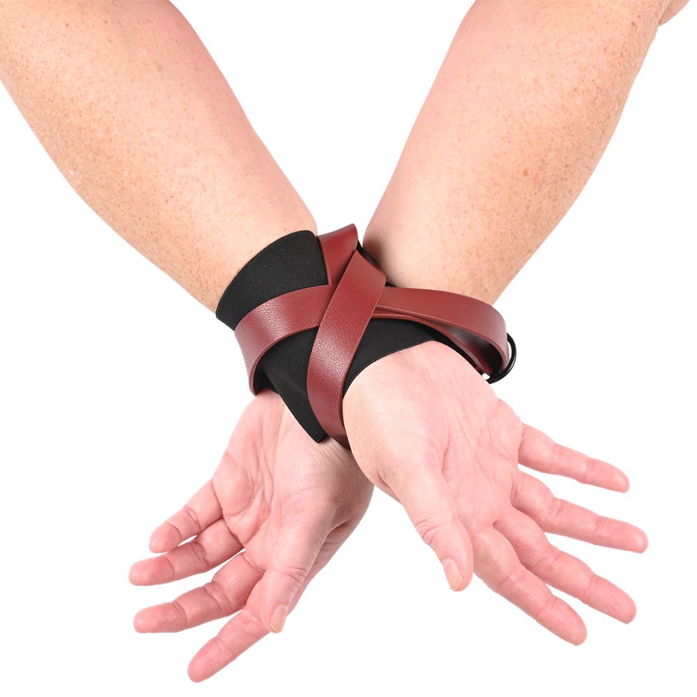 S&M Ex’s & Oh’s Cross Wrist Cuffs