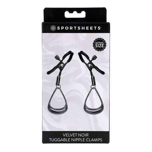 Sportsheets Velvet Noir Nipple Clamps